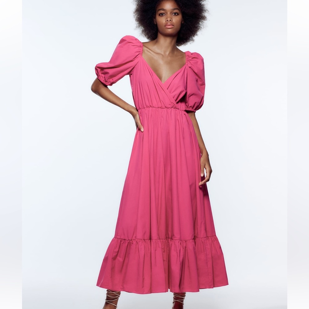 Zara pink maxi dress